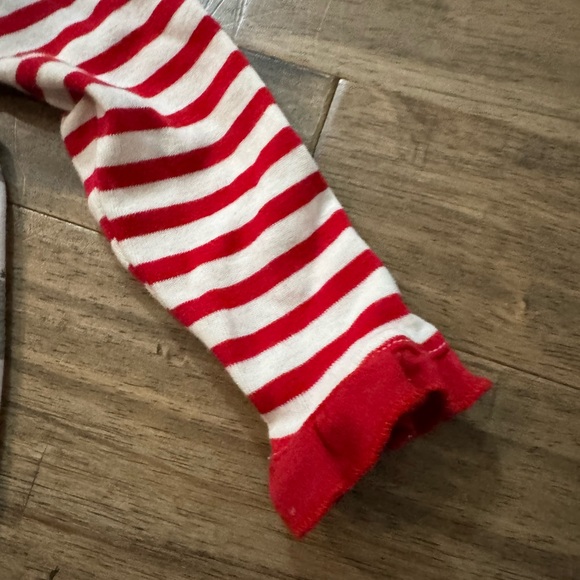 12-18 month Tesa Babe Christmas Holiday Striped Dress - Picture 3 of 6